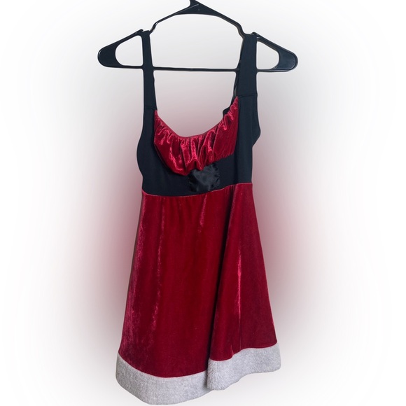Frederick’s of Hollywood Santa Christmas Pajama Mini Dress Small - Picture 1 of 4